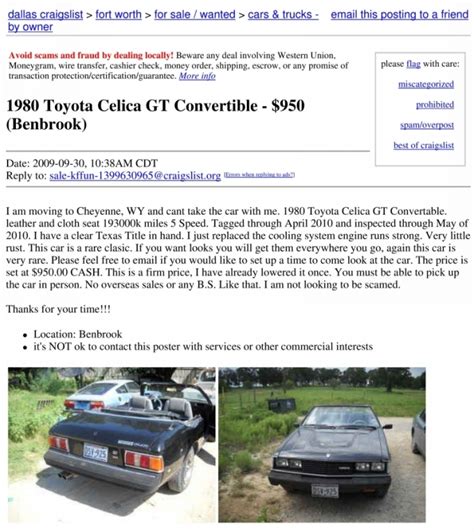 Craigslist ftw texas - Craigslist is one of the biggest online marketplaces available. It’s a place where you can find anything from housing to cars. Take advantage of your opportunities and discover 12 tips to help you find great deals on Craigslist.
